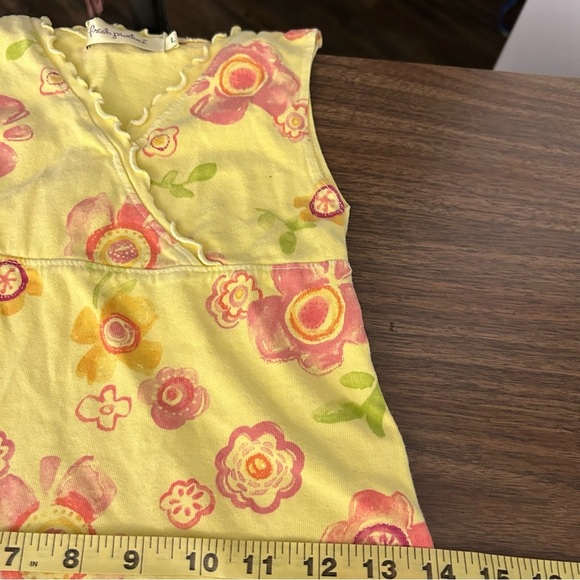 ❤️Fresh produce Floral Yellow Kids Dress L - Picture 9 of 12